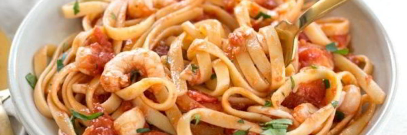 Итальянская паста с морепродуктами