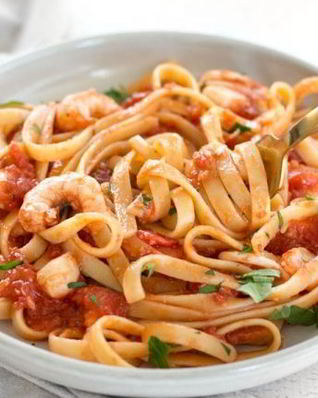 Итальянская паста с морепродуктами