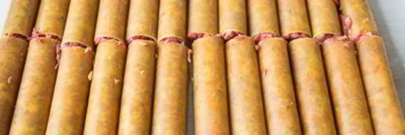 каннеллони с говядиной под шпинатным соусом