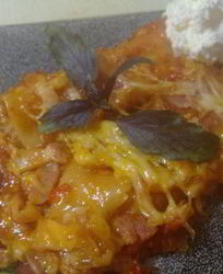 Каннелони с помидорами и сыром