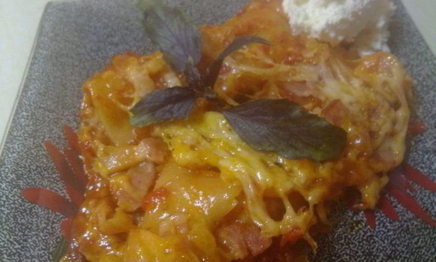 Рецепт каннелоней с помидорами и сыром