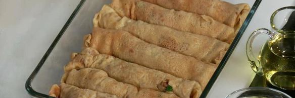 крахмальные каннеллони с острым фаршем