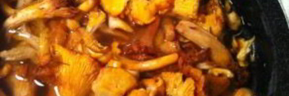 лисички со спагетти по-итальянски