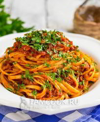 Макароны по-флотски с тушенкой