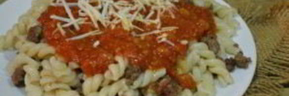 макароны с фаршем под соусом