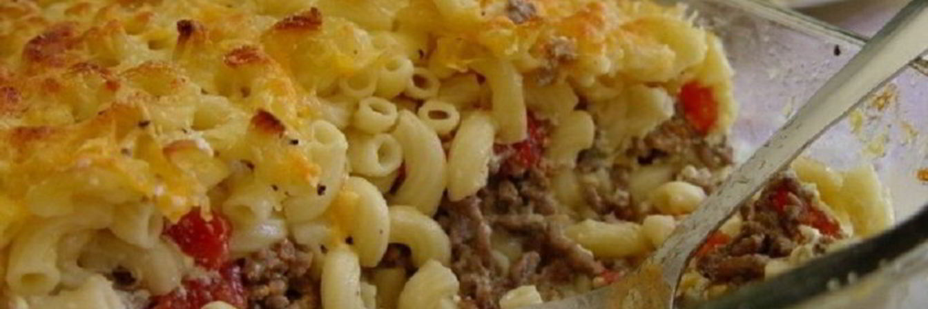 Макароны с фаршем в духовке
