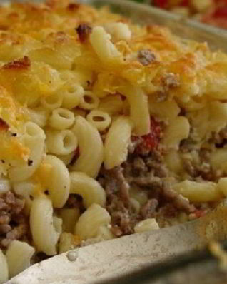 Макароны с фаршем в духовке
