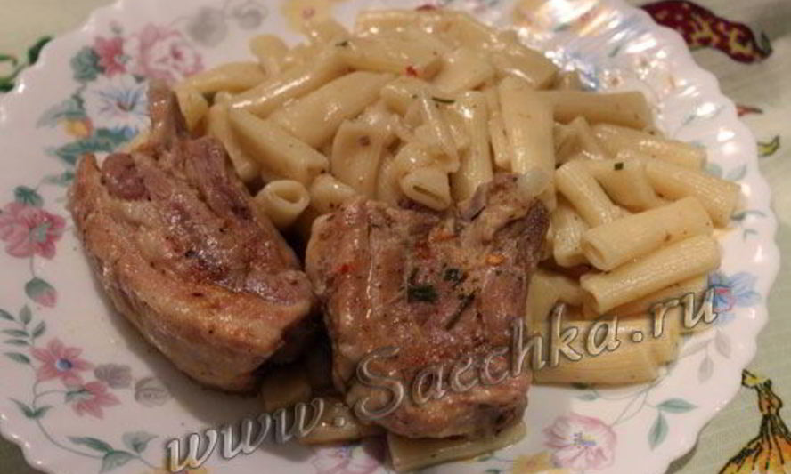 Рецепт макарон с мясом