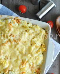 Макароны с сыром и цветной капустой