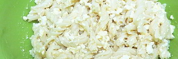 макароны с творогом