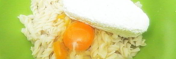 макароны с творогом