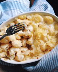 Макароны в сливочном соусе