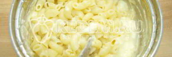 макароны в сырном соусе