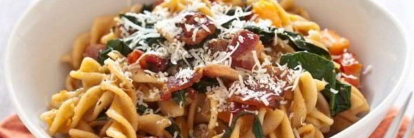Паста с беконом
