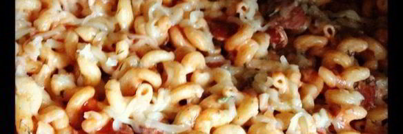 паста с двумя соусами