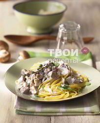 Паста с грибным соусом