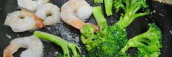 паста с креветками и брокколи