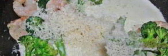 паста с креветками и брокколи