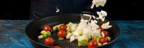 паста с креветками и кабачками