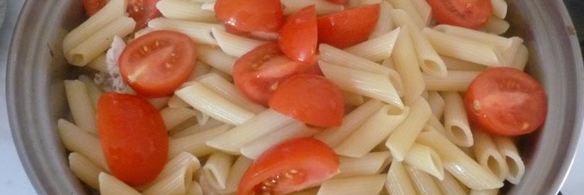 паста с курицей и грибами