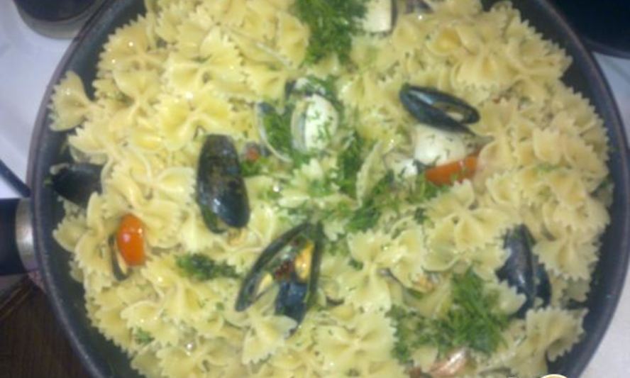 Рецепт пасты с морепродуктами