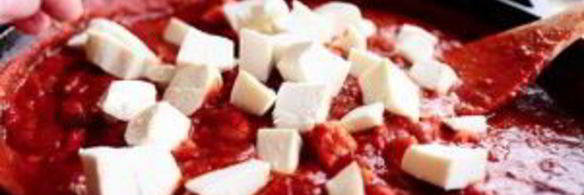 паста с моцареллой и курицей