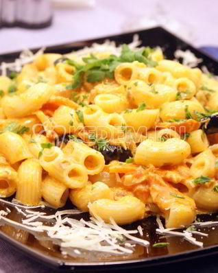 Паста с семгой