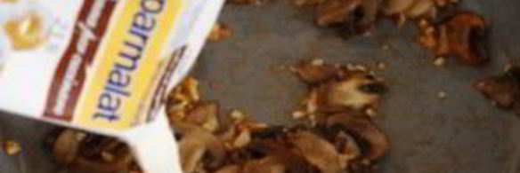 паста с шампиньонами в сливочном соусе