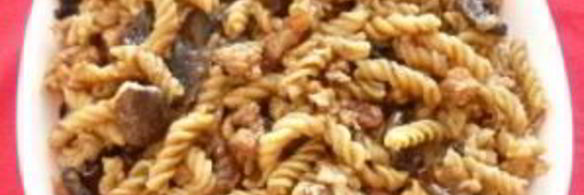 паста с вешенками и курицей