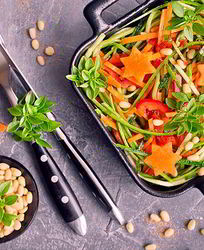 Спагетти из цукини в стиле raw cook