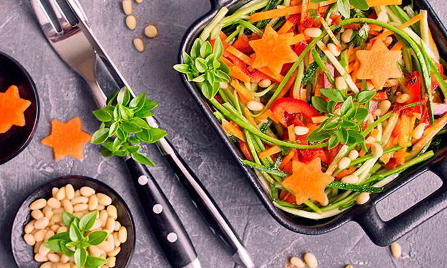 Рецепт спагетти из цукини в стиле raw cook