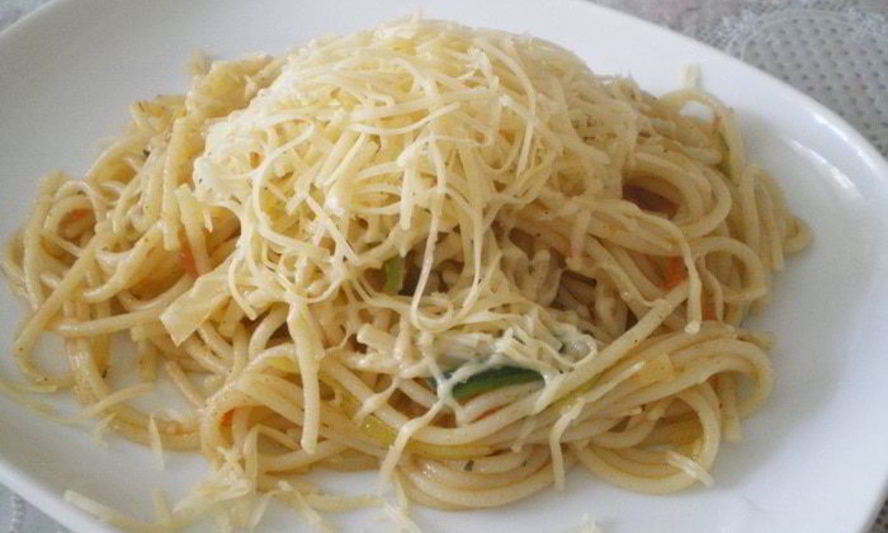 Рецепт спагетти с овощами