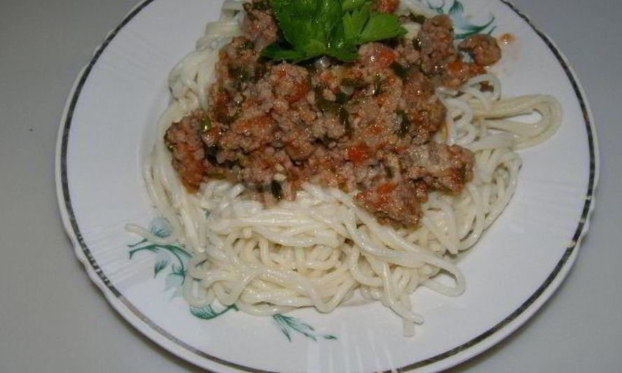 Рецепт спагетти с соусом болоньезе
