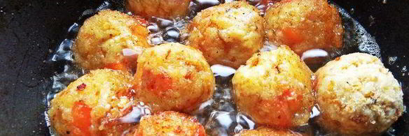 закусочные колобки из спагетти