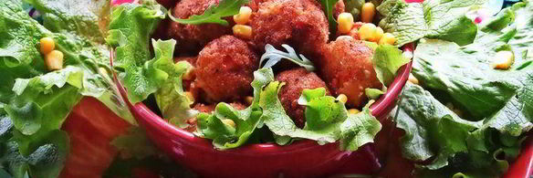 закусочные колобки из спагетти