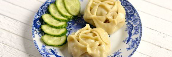 манты с картошкой