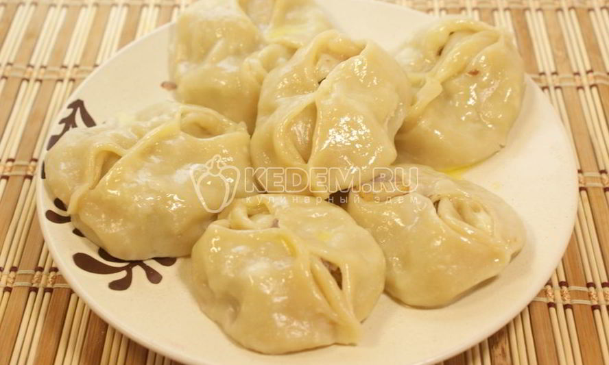 Рецепт мантов с тыквой