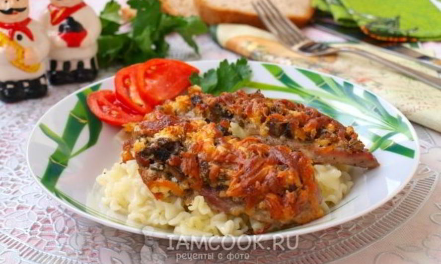 Рецепт мяса по-французски с грибами