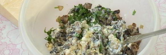 мясо по-французски с грибами