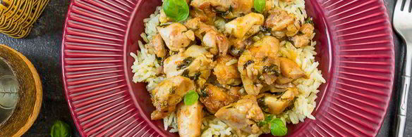 апельсиновая курица с рисом