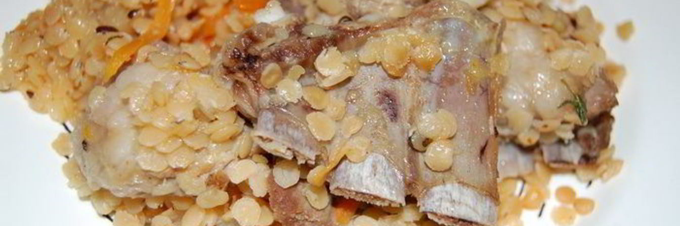 Баранина с чечевицей по-восточному