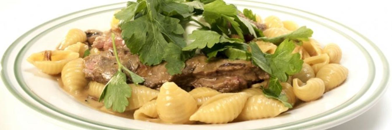 Бефстроганов из диафрагмы