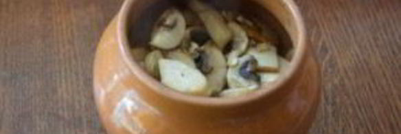 чанахи с фасолью и грибами