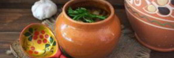 чанахи с фасолью и грибами