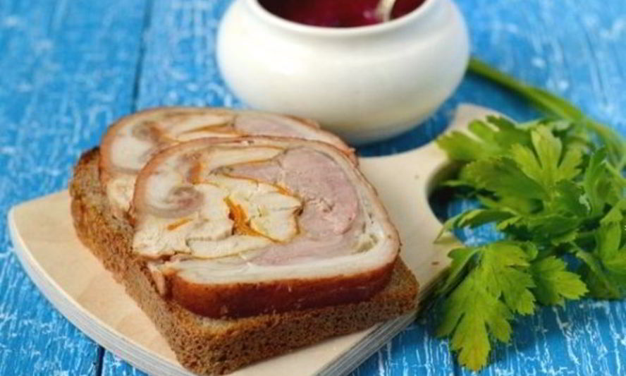 Рецепт фаршированной рульки в духовке