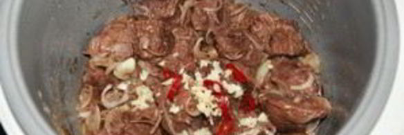 говядина с баклажанами в мультиварке