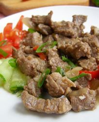 Говядина в соевом соусе