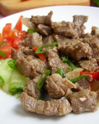 Говядина в соевом соусе