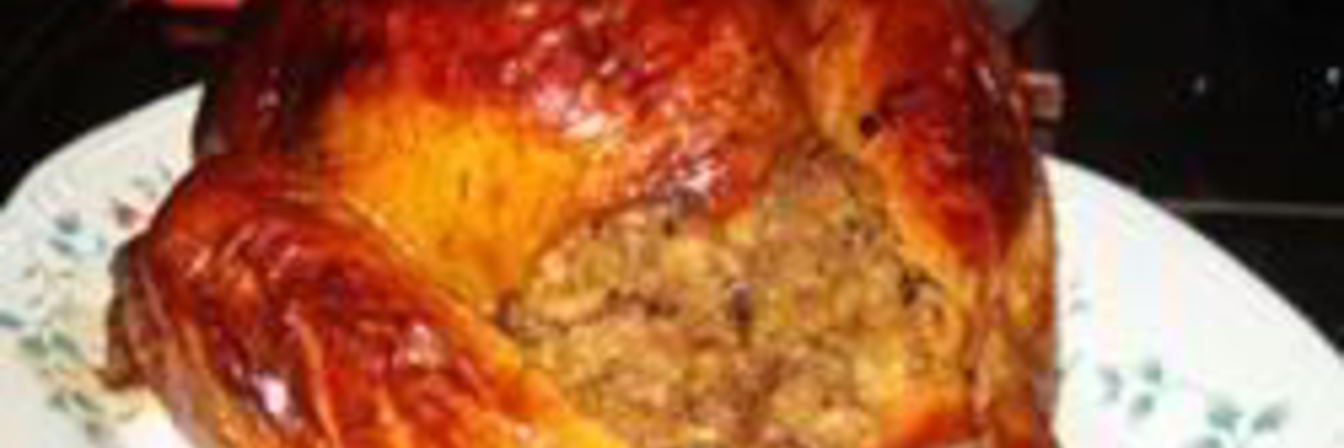 Индейка фаршированная и запеченная в духовке