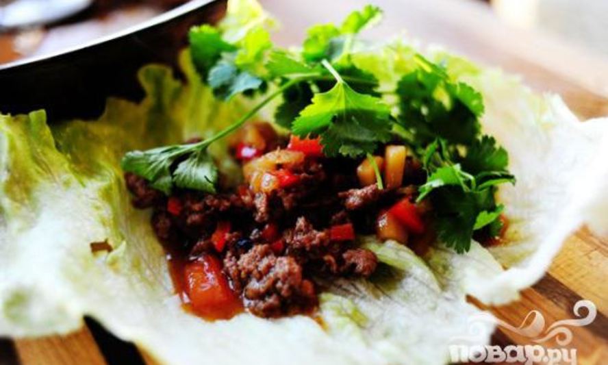 Рецепт индейки и салат-латук